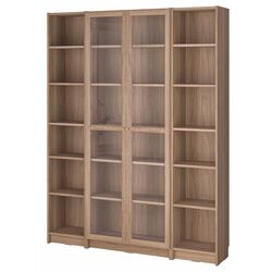 Biblioteca Ikea Billy/Oxberg usi sicla/unitate suplimentara 160x30x202 (Aspect Stejar) Thumb