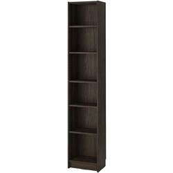 Bibliotecă Ikea Billy/Oxberg usi sticla/unitate suplimentara 200x30x237 (Maro inchis Aspect Stejar) Thumb