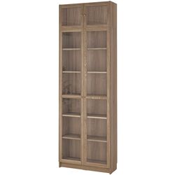 Bibliotecă Ikea Billy/Oxberg usi sticla/unitate suplimentara 80x30x237 (Aspect Stejar) Thumb