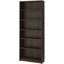 Bibliotecă Ikea Billy/Oxberg usi sticla/unitate suplimentara 80x30x237 (Maro inchis Aspect Stejar) Thumb