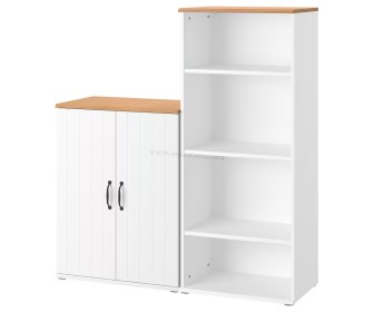 Книжный шкаф Ikea Skruvby 130x140 (Белый)