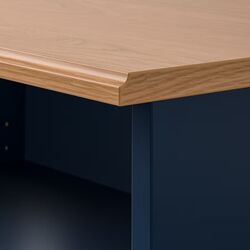 Etajera Ikea Skruvby 60x140 (Negru-Albastru) Thumb