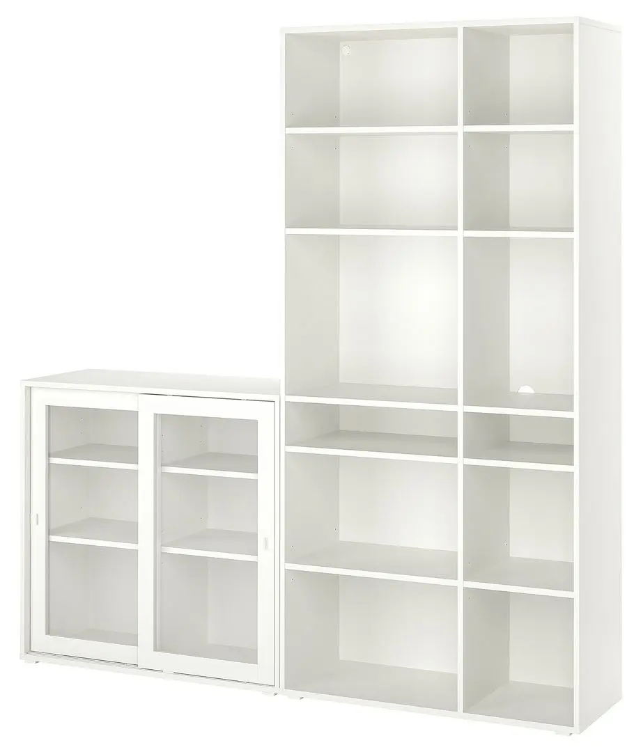 Etajera Ikea Vihals 190x37x200 (Alb)