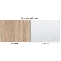 Шкаф Компанит МГ-1 80x203x51.6 (Дуб Сонома/Нимфея Альба) Thumb