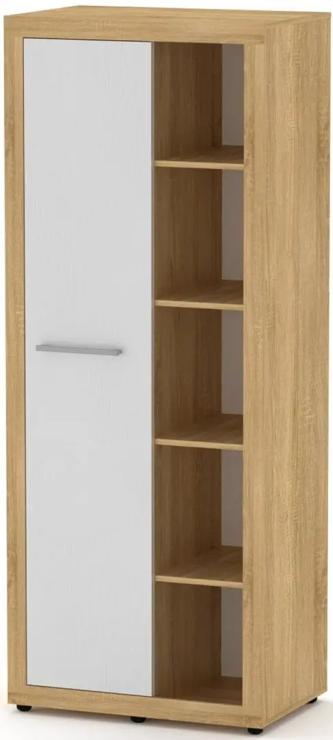 Шкаф Компанит МГ-1 80x203x51.6 (Дуб Сонома/Нимфея Альба)