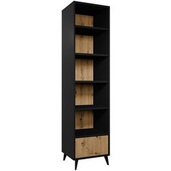 Etajera Mirjan24 Oksawi/Ovessi 1SZ (Artisan Oak/Black) Thumb