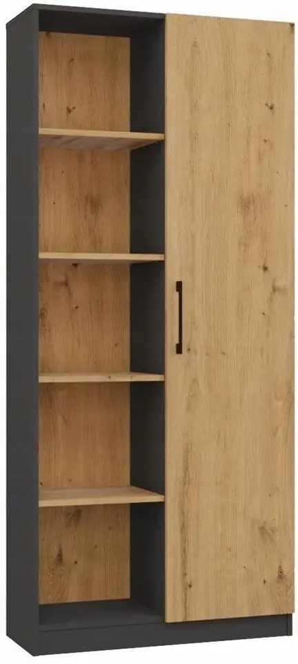 Etajera TopEshop RD-80 (Anthracite/Artisan Oak)