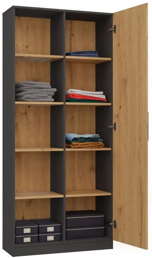 Etajera TopEshop RD-80 (Anthracite/Artisan Oak)