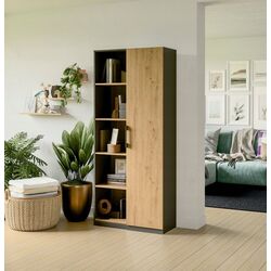 Etajera TopEshop RD-80 (Anthracite/Artisan Oak)