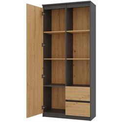 Etajera TopEshop RS-80 Bily (Anthracite/Artisan Oak) Thumb