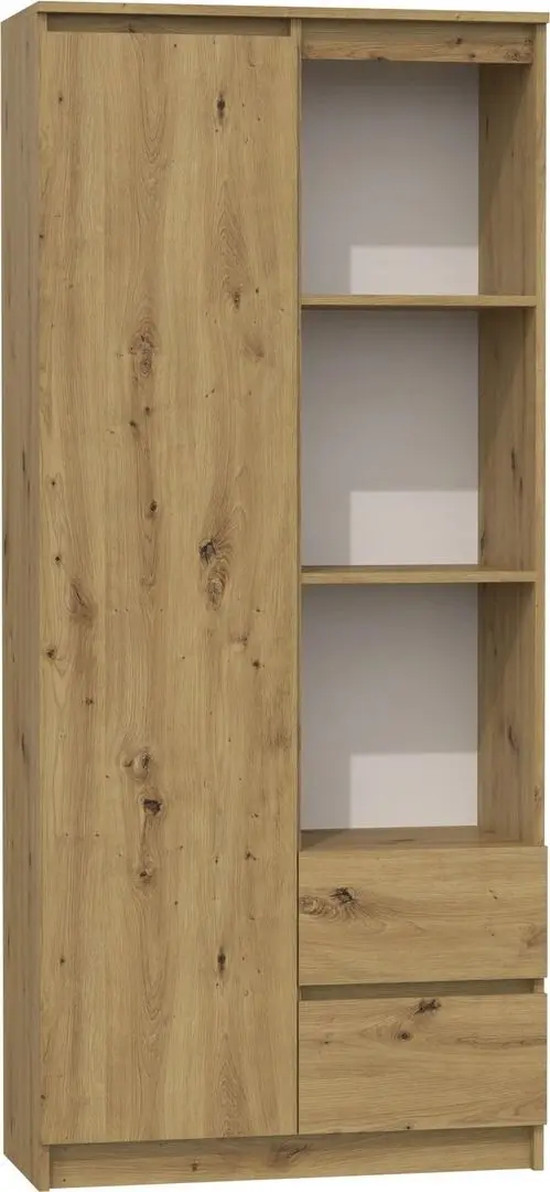 Etajera TopEshop RS-80 Bily (Artisan Oak)