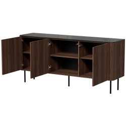 Тумба Halmar Solano KM-1 (Walnut/Black Marble) Thumb