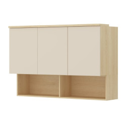 Настенный шкафчик Helvetia Terra 24LBON11 (Lindberg oak/Sand beige) Thumb