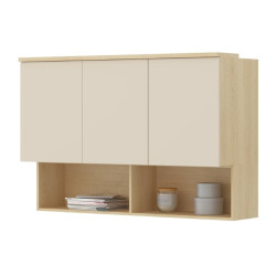 Настенный шкафчик Helvetia Terra 24LBON11 (Lindberg oak/Sand beige) Thumb