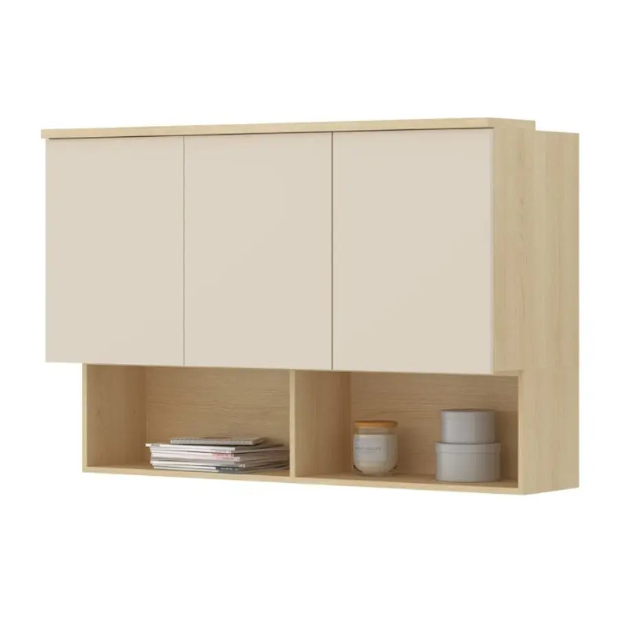Настенный шкафчик Helvetia Terra 24LBON11 (Lindberg oak/Sand beige) - 3