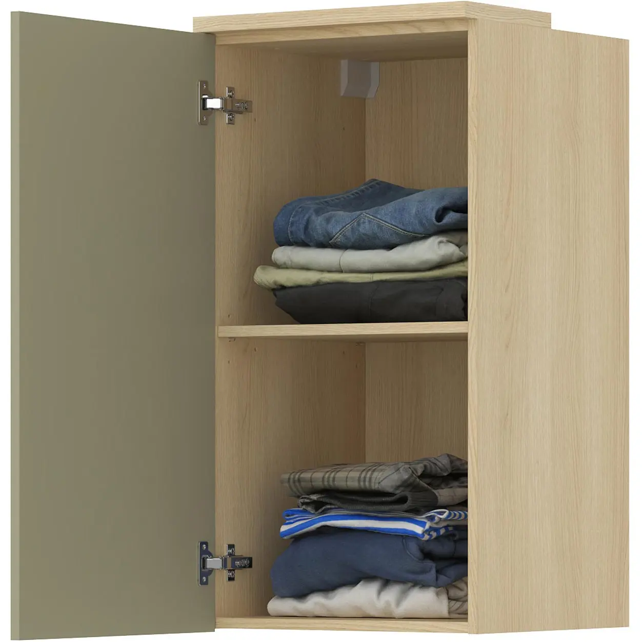 Dulap de perete Helvetia Terra 24LEON10 (Lindberg oak/Eucalyptus) - 4