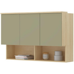 Dulap de perete Helvetia Terra 24LEON11 (Lindberg oak/Eucalyptus) Thumb