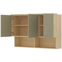 Dulap de perete Helvetia Terra 24LEON11 (Lindberg oak/Eucalyptus) Thumb