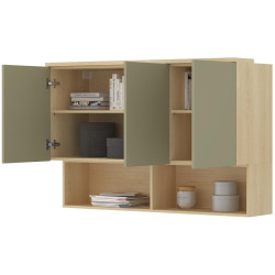 Dulap de perete Helvetia Terra 24LEON11 (Lindberg oak/Eucalyptus) Thumb