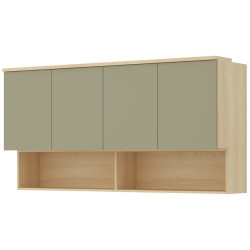 Dulap de perete Helvetia Terra 24LEON12 (Lindberg oak/Eucalyptus) Thumb