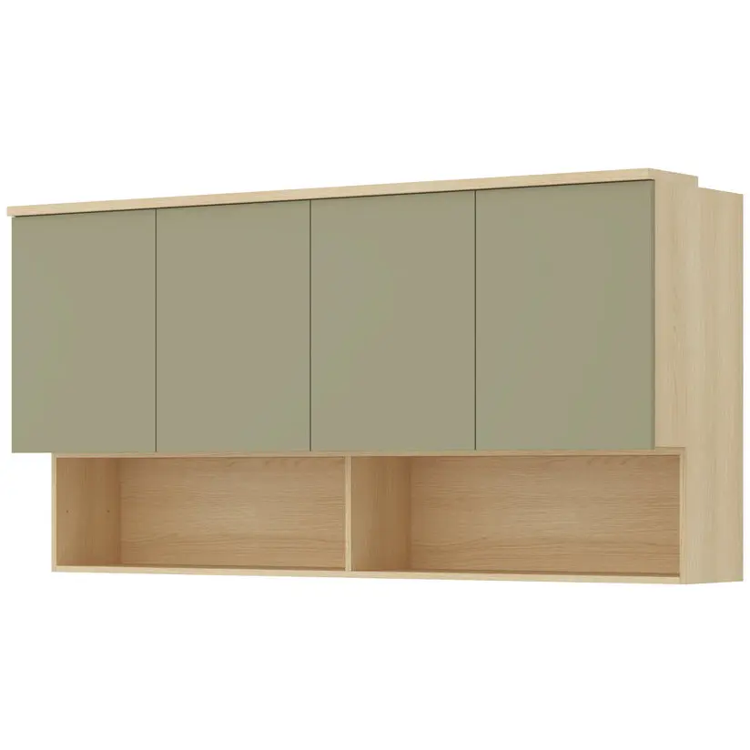 Dulap de perete Helvetia Terra 24LEON12 (Lindberg oak/Eucalyptus) - 2