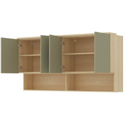 Dulap de perete Helvetia Terra 24LEON12 (Lindberg oak/Eucalyptus) Thumb