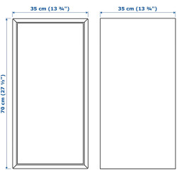 Шкафчик навесной Ikea Eket полка/дверца 35x35x70 (Коричневый/Имитация Ореха) Thumb