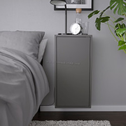 Шкафчик навесной Ikea Eket полка/дверца 35x35x70 (Темно-серый)