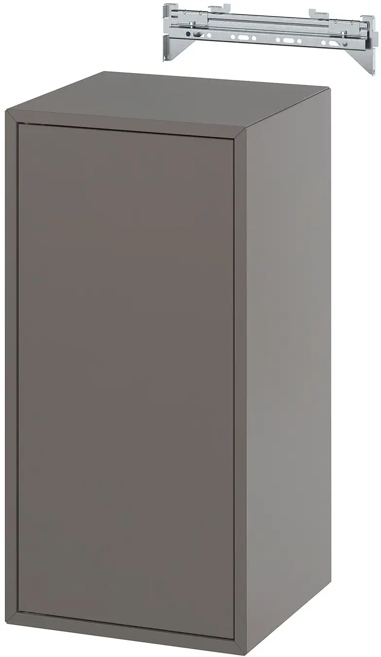 Шкафчик навесной Ikea Eket полка/дверца 35x35x70 (Темно-серый) - 4