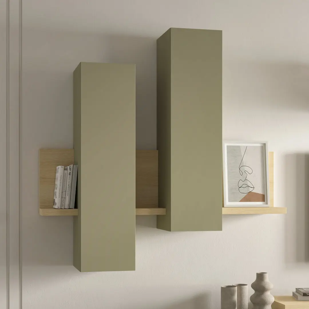 Настенный шкафчик Helvetia Bota 24LEFG04 (Lindberg Oak/Eucalyptus)