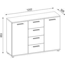 Tumba Yasen Berno BE 4 2U4S (Old Style Dark/Matera) Thumb