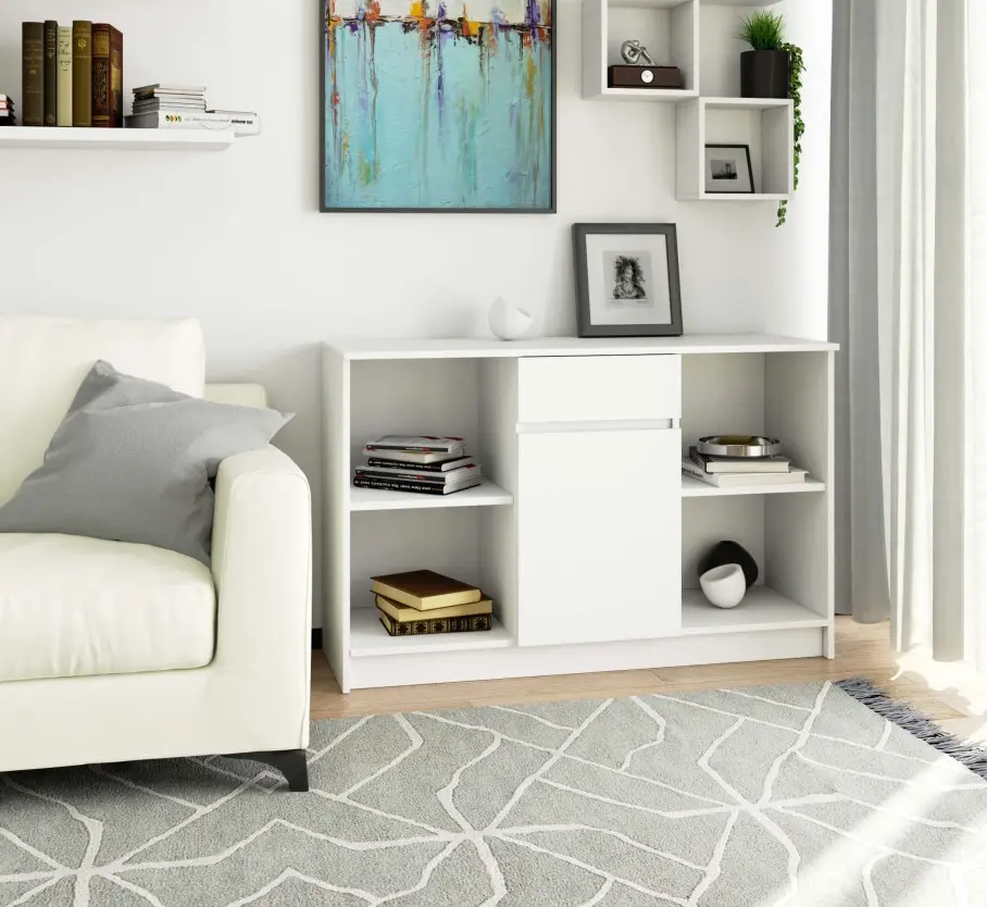 Комод Akord B-17 120см 1D 1SZ (White)