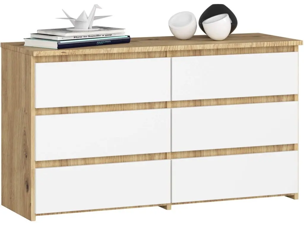Comoda Akord CL 100 6S (Artisan Oak/White)