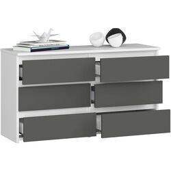 Comoda Akord CL 100 6S (White/Graphite-Grey) Thumb