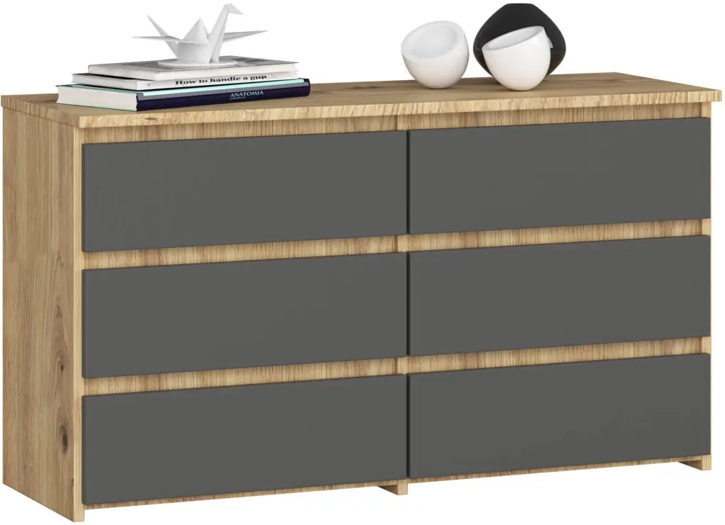 Comoda Akord CL100 6SZ (Artisan Oak/Graphite Grey)