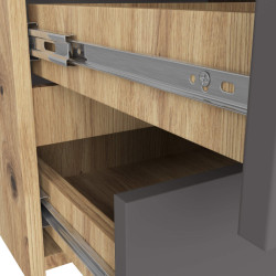 Comoda Akord CL100 6SZ (Artisan Oak/Graphite Grey) Thumb