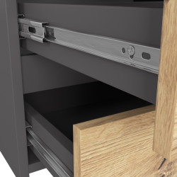 Comoda Akord CL100 6SZ (Graphite Grey/Artisan Oak) Thumb