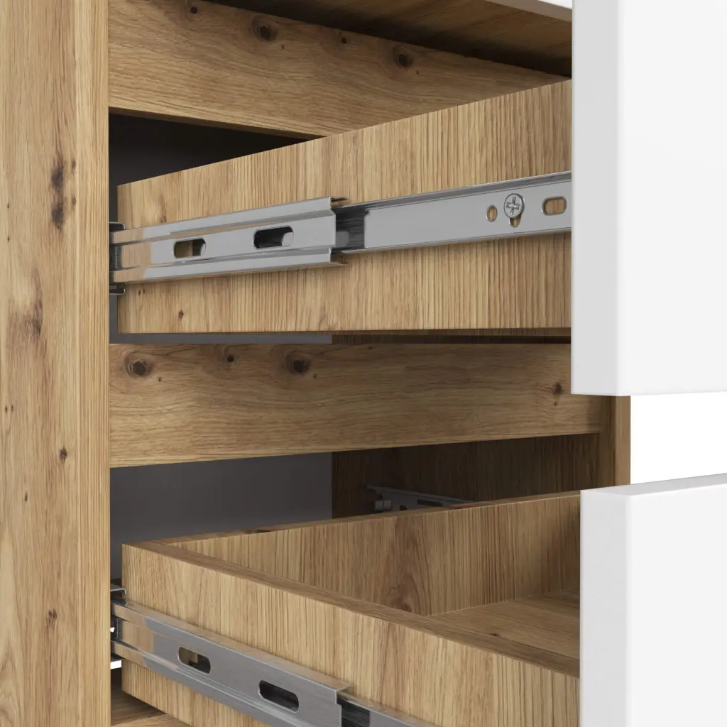 Comoda Akord CL3 40cm 3SZ (Artisan Oak/White)