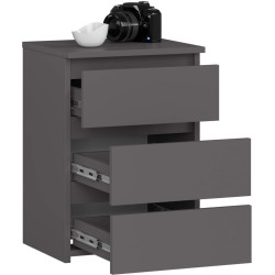 Comoda Akord CL3 40cm 3SZ (Graphite Grey) Thumb