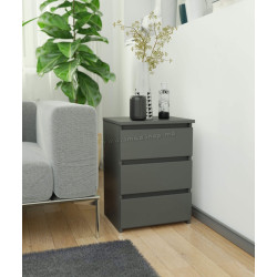 Comoda Akord CL3 40cm 3SZ (Graphite Grey)