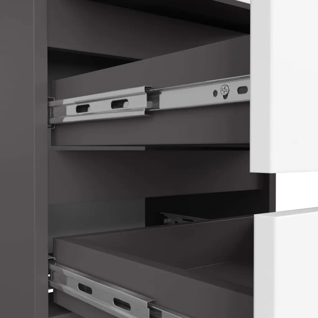 Comoda Akord CL3 40cm 3SZ (Graphite Grey/White)