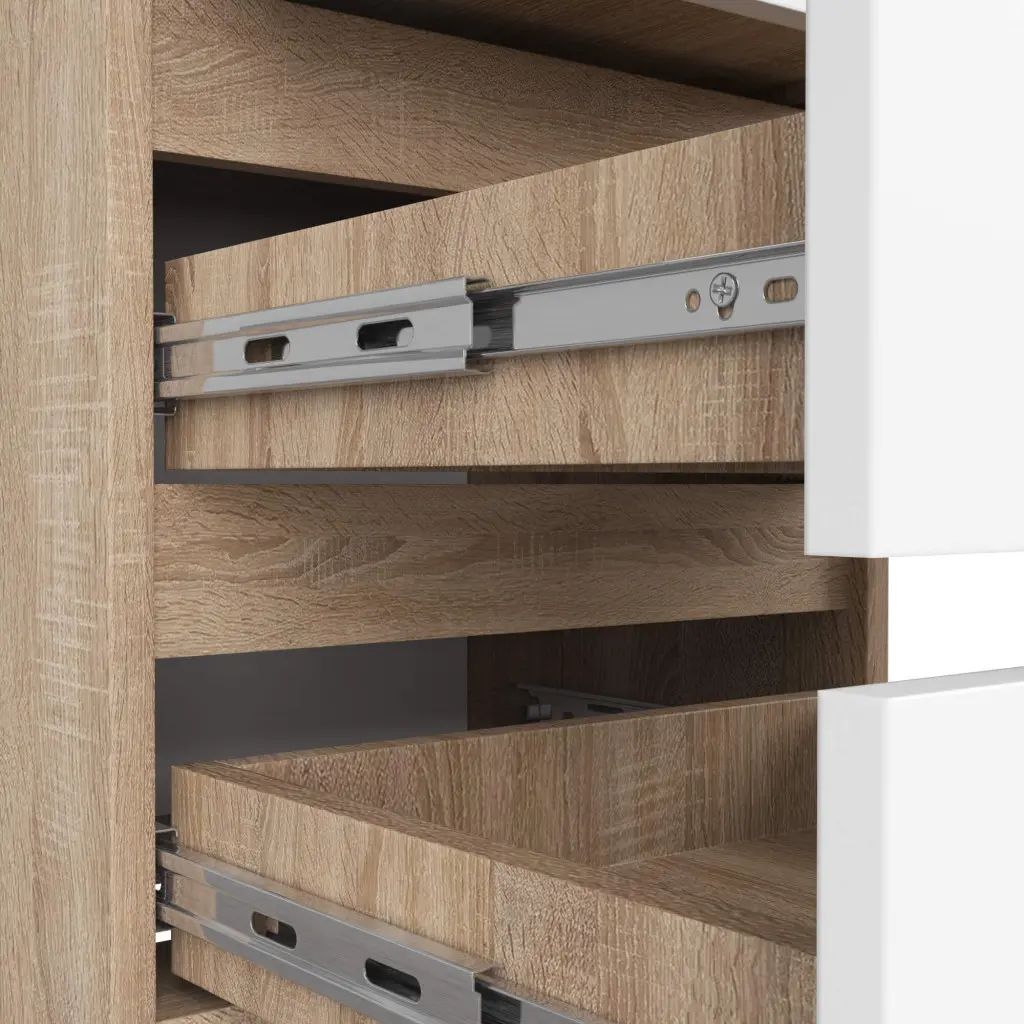 Comoda Akord CL3 40cm 3SZ (Sonoma Oak/White)