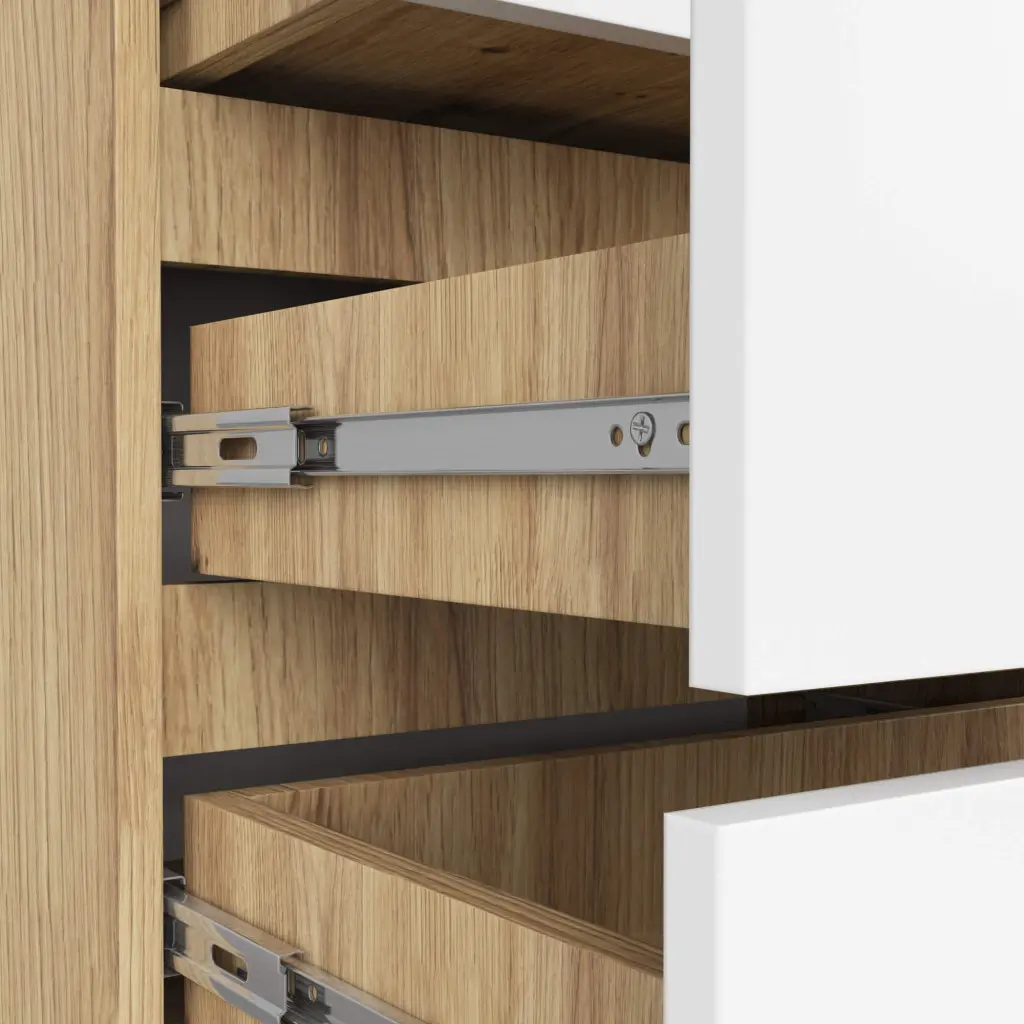 Comoda Akord CL3 60cm 3SZ (Artisan Oak/White)