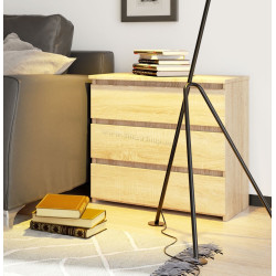 Comoda Akord CL3 60cm 3SZ (Sonoma Oak)