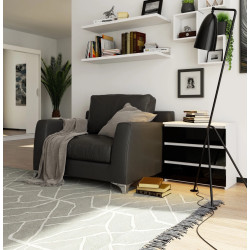 Comoda Akord CL3 60cm (White/Black Gloss) Thumb