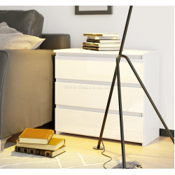 Комод Akord CL3 60см (White/Glossy White)