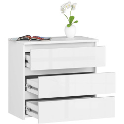 Комод Akord CL3 60см (White/Glossy White) Thumb