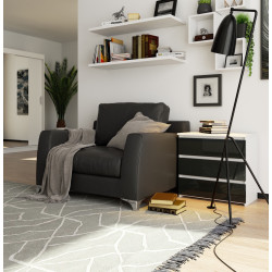 Comoda Akord CL3 60cm (White/Graphite Gloss) Thumb