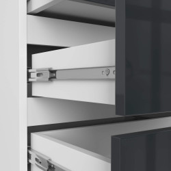 Comoda Akord CL3 60cm (White/Graphite Gloss) Thumb