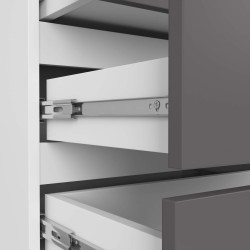 Comoda Akord CL3 60cm (White/Grey) Thumb